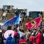 Gegner der Pipeline protestierten in North Dakota