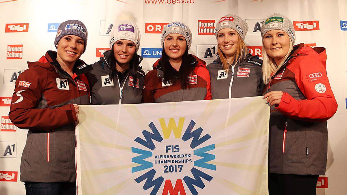 Fünf Chancen auf eine Medaille: Schmidhofer, Veith, Venier, Scheyer und Tippler starten im Super-G