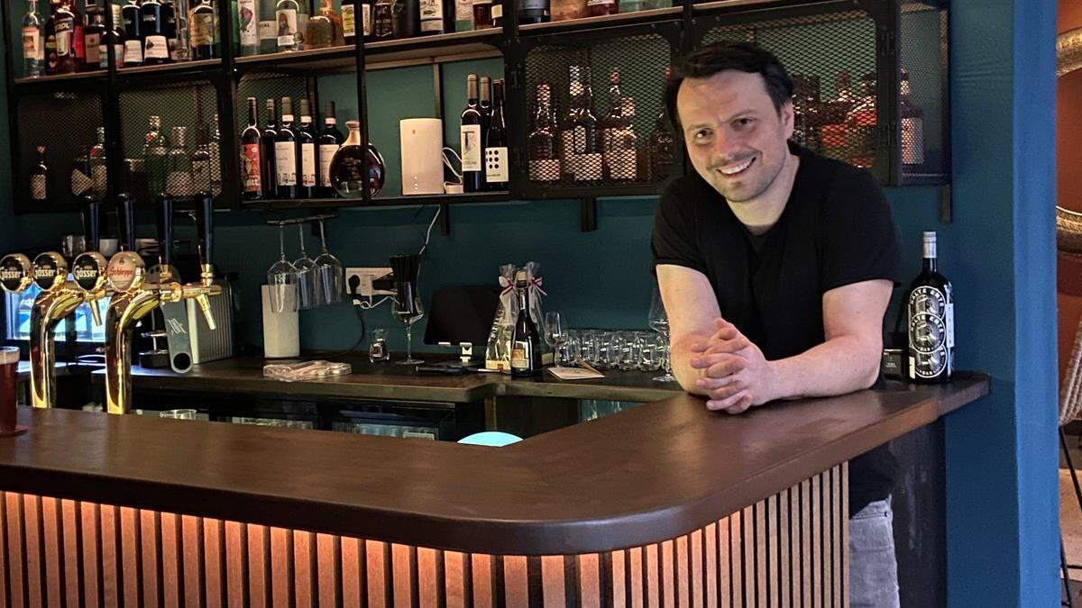 Flamur Bajgora hat das alte &quot;De Gustibus&quot; in die neue Bar &quot;drops&quot; umgemodelt