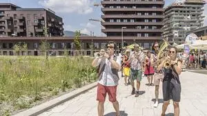 Bei der Eröffnung des Reininghausparks