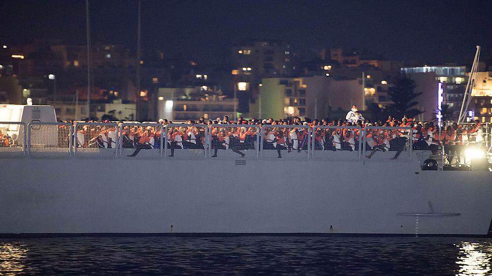 Malta nimmt 90 im Mittelmeer gerettete Migranten auf
