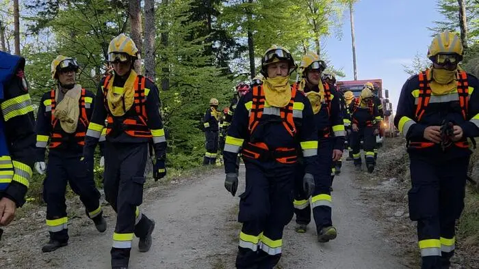 Feuerwehren aus der ganzen Steiermark sind in Eisbach-Rein im Einsatz