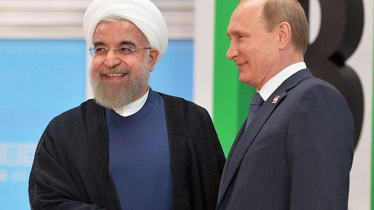 Irans Hassan Rouhani erwirkte das Gespräch, Russlands Wladimir Putin nahm die Offensive auf und suchte vor dem Treffen den Schulterschluss