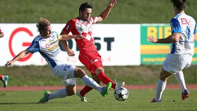 Der Treffer von Domagoj Beslic (Bildmitte) war zu wenig