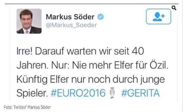 Söders Tweet nach dem Viertelfinale