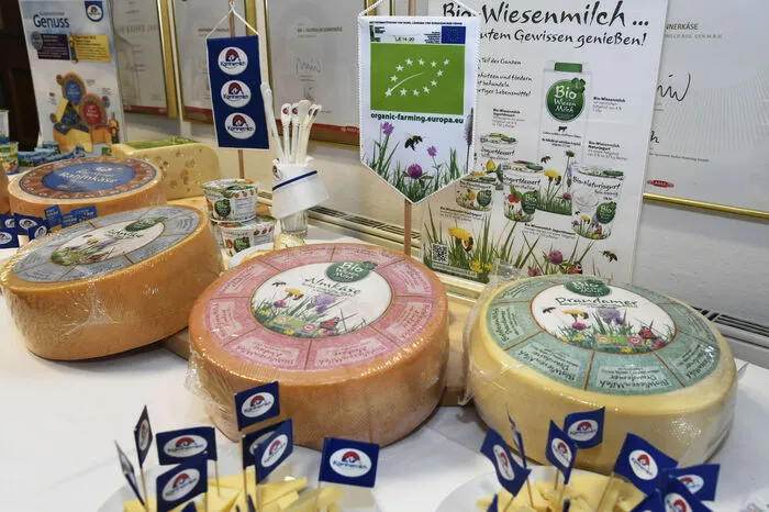 Eine breite Palette der preisgekrönten Produkte der Kärntermilch Spittal.