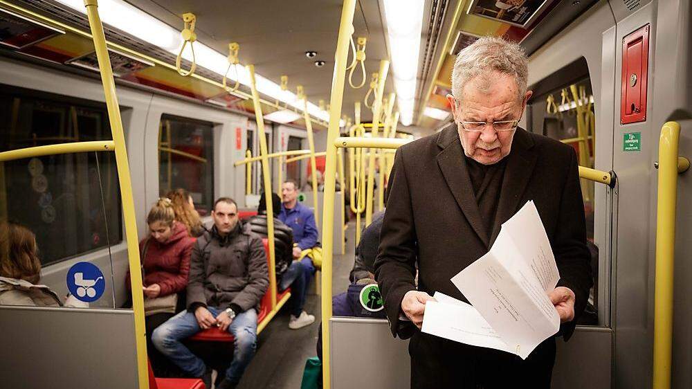 Der Präsident, der U-Bahn fährt: Alexander Van der Bellen 
