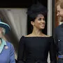 Ein Bild aus besseren Tagen: Die Queen und die Sussexes