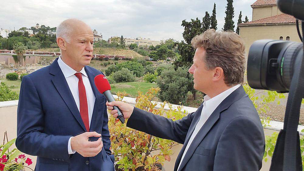 Ernst Gelegs stellt &quot;sein Athen&quot; vor und traf dafür auch Ex-Premier Giorgos Papandreou