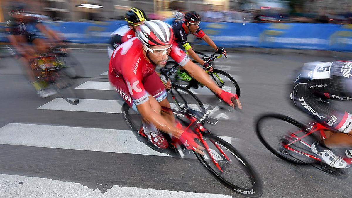 Marco Haller ist ein harter Knochen. Vier Wochen nach seinem Schlüsselbeinbruch fährt er bei der Tour de Suisse