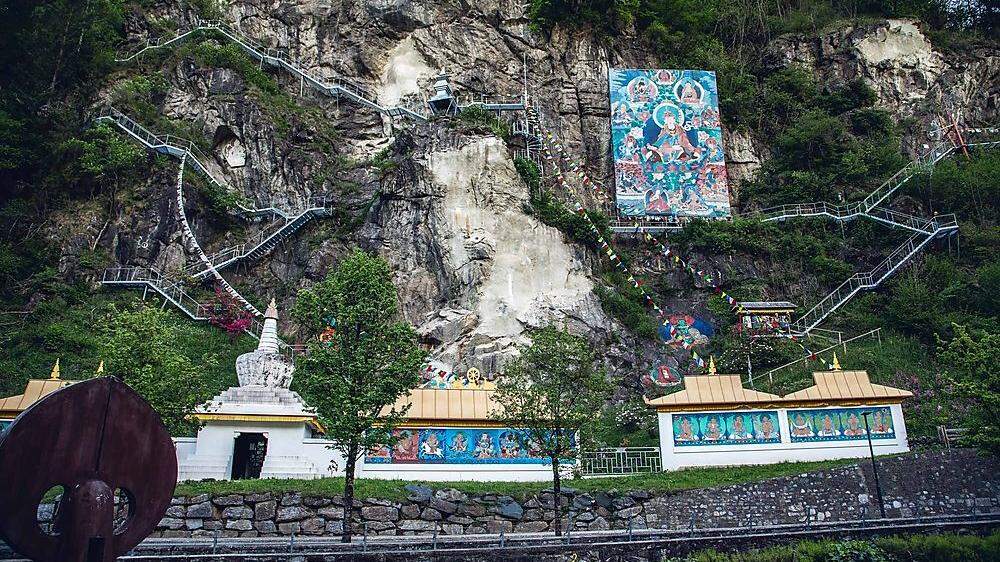 Der „Lingkor“, ein tibetischer Gebetspfad, heißt einen in „Klein-Tibet“ Hüttenberg willkommen