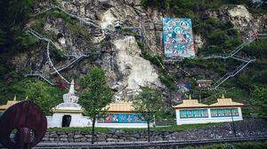 Der „Lingkor“, ein tibetischer Gebetspfad, heißt einen in „Klein-Tibet“ Hüttenberg willkommen