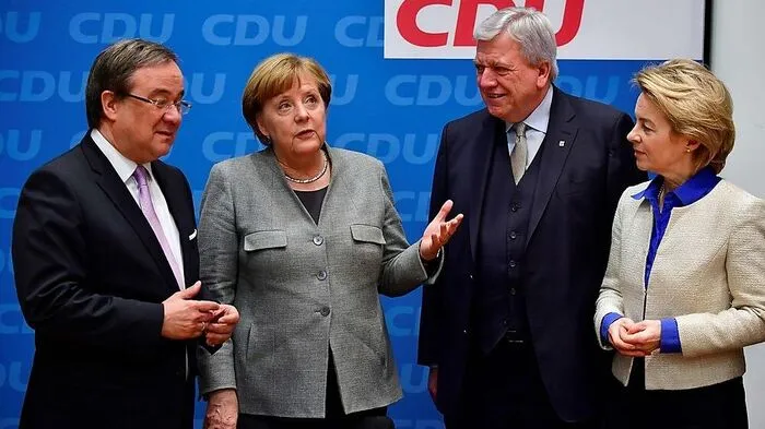 Die CDU-Spitze um Kanzlerin Merkel