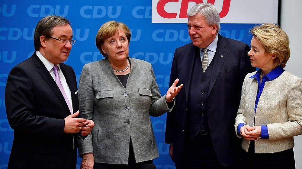 Die CDU-Spitze um Kanzlerin Merkel
