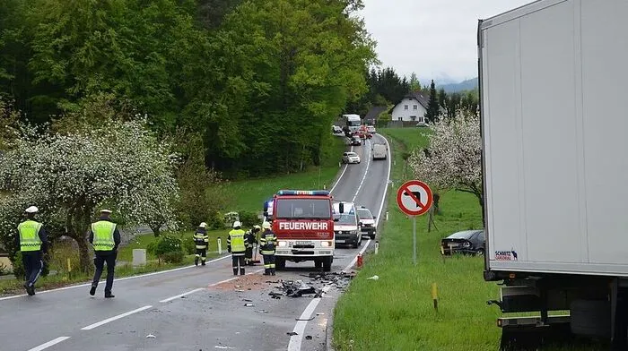 Die Unfallstelle in Rassach