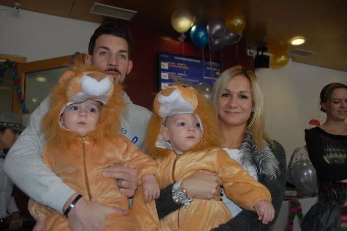 Zwei Löwenkinder beim Gleisdorfer Kinderfasching.
