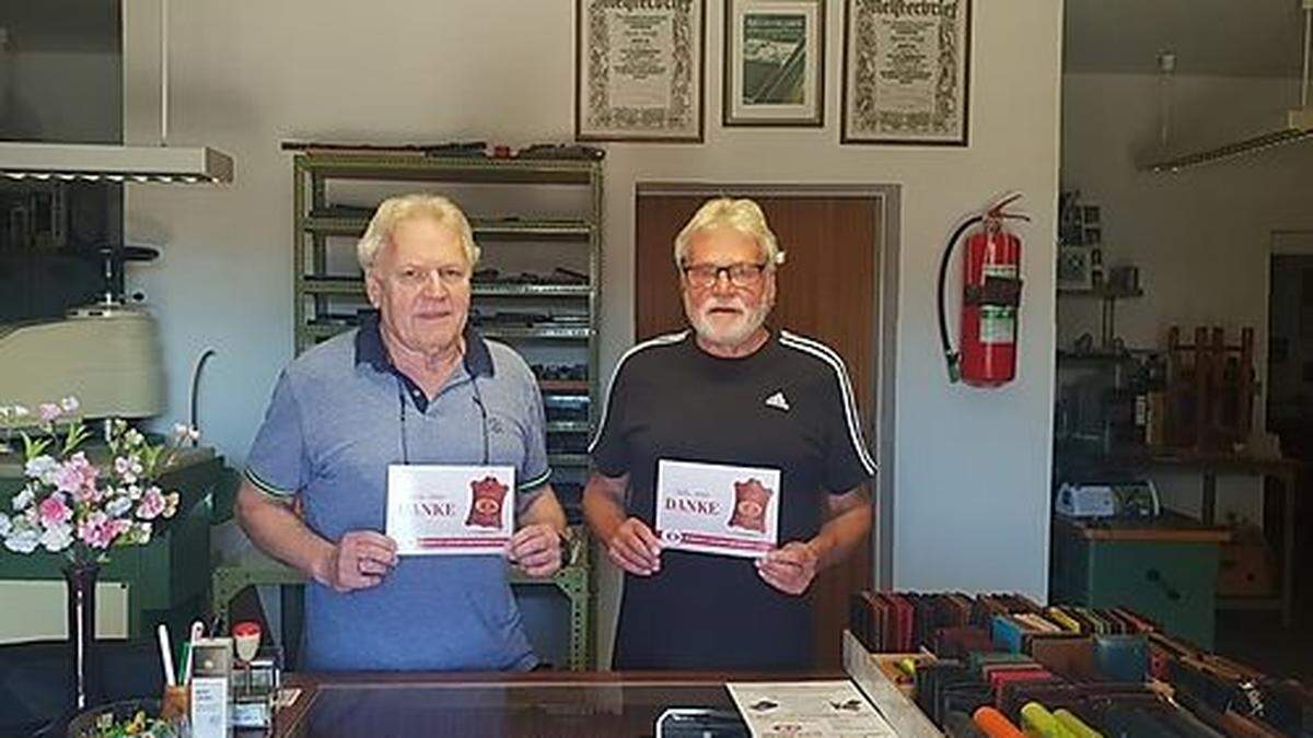 Eugen und Manfred Dobesch freuen sich darauf, in Zukunft mehr Zeit mit ihren Enkerln zu verbringen.