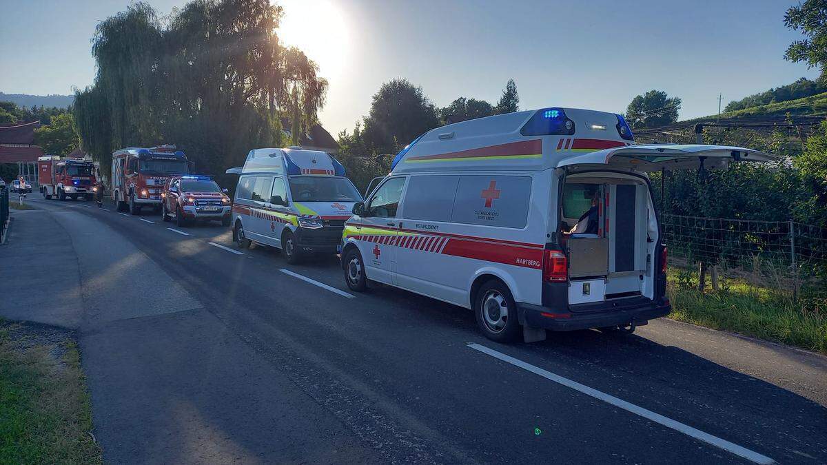 Die FF Stubenberg rückte Dienstagabend zu einem Verkehrsunfall aus