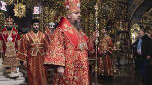 Der ukrainisch-orthodoxe Metropolit Epiphanius in Kiew 