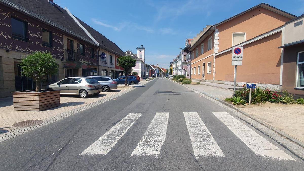 In Straß in der Steiermark wird die B69 saniert