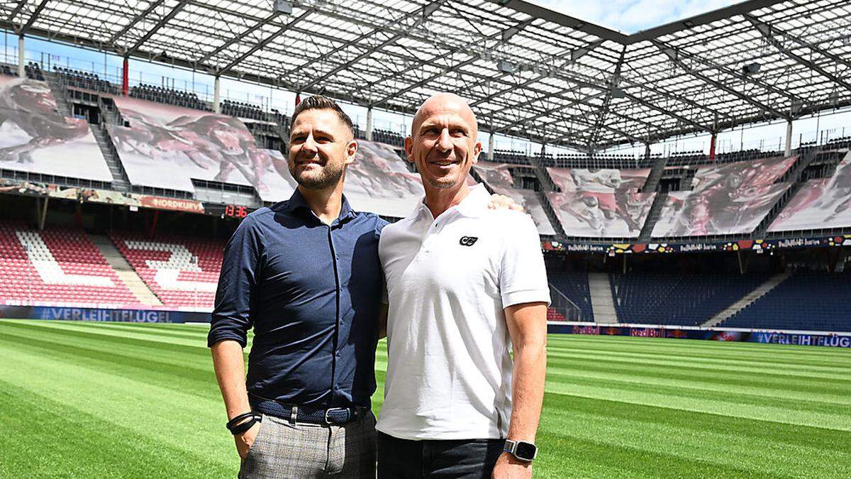 Das neue sportliche Salzburg-Duo: Trainer Gerhard Struber (rechts) und der künftige Sportchef Bernhard Seonbuchner