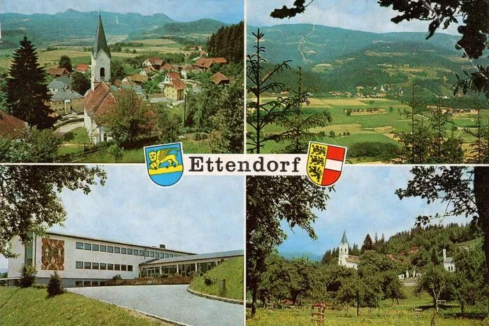 Facebookgruppe „Das Lavanttal in alten Ansichten“ gepostet von Gerhard Hassler/ Fotokarte Ettendorf, Lavanttal, Kärnten, 1996 gelaufen