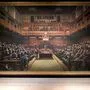 Affen im Unterhaus - ein echter Banksy
