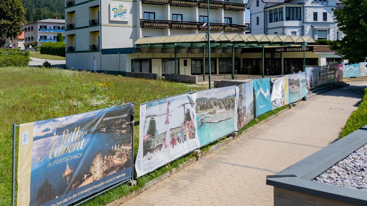 Das Hotel Prüller an der Pörtschacher Seepromenade hat seine besten Jahre hinter sich