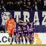 VIENNA,AUSTRIA,10.FEB.24 - SOCCER - ADMIRAL Bundesliga, FK Austria Wien vs TSV Hartberg. Image shows the disappointment of Mamadou Sangare (Hartberg) and the rejoicing of FK Austria Wien.
Photo: GEPA pictures/ Kevin Hackner