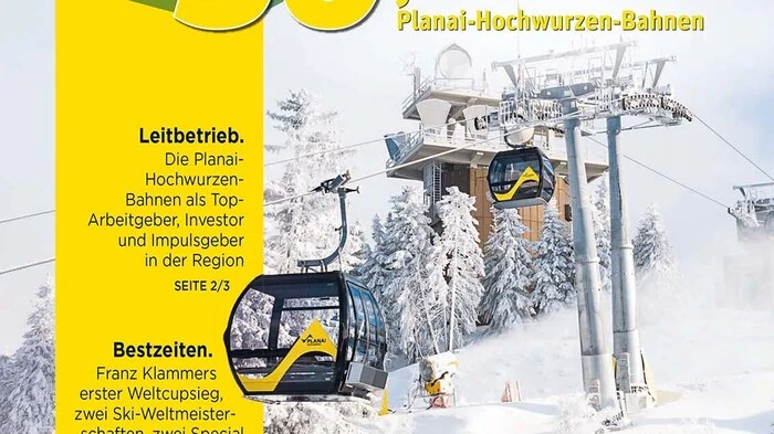 Beispiel Firmenjournal "50 Jahre Planai-Bahnen"