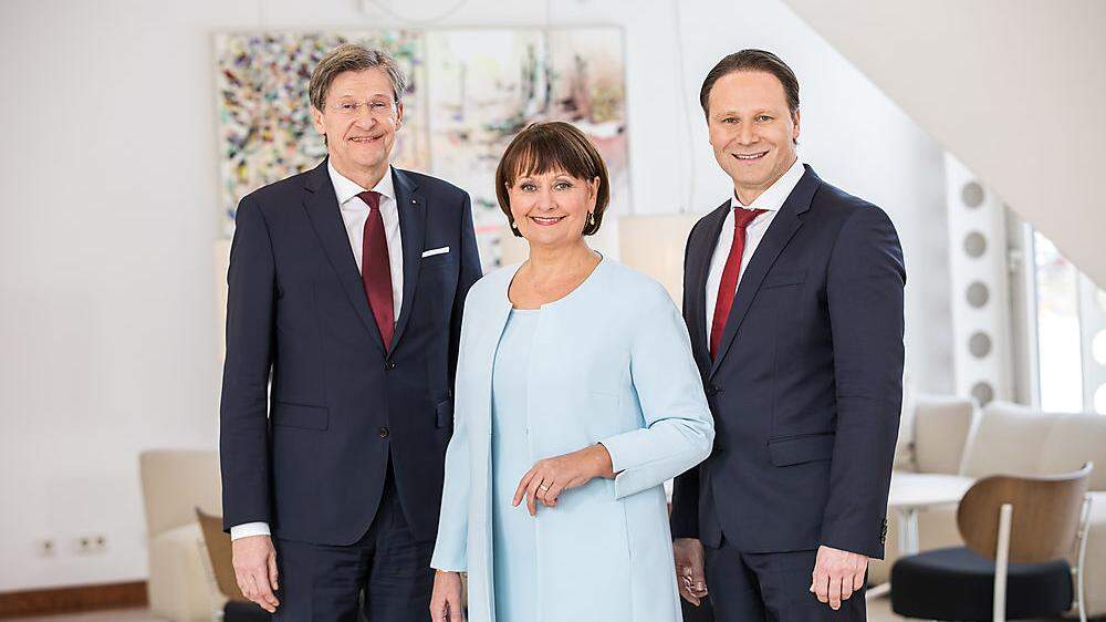 Der BKS-Vorstand mit Herta Stockbauer, Dieter Krassnitzer (links) und Alexander Novak fürchtet um die Unabhängigkeit der Bank