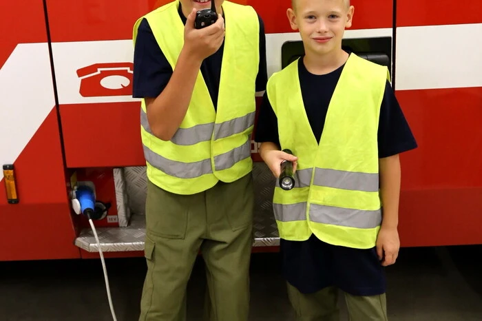 Auch die Jung-Feuerwehr stand im Einsatz.