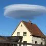 Die Föhnwolken im Mürztal sorgten für besondere Anblicke. Hier zu sehen: ein Foto aus Langenwang