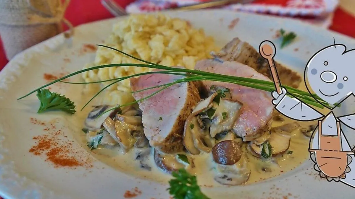 Schweinsfischerl in Mostsauce (Symbolbild) 