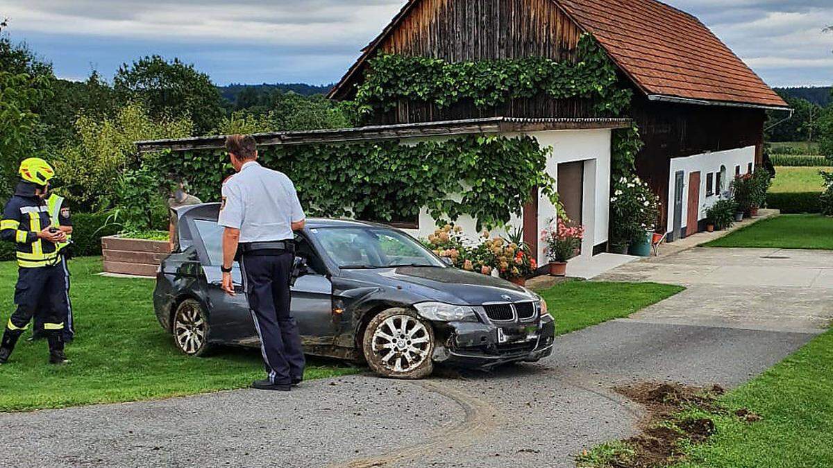 Unfallträchtiges Straßenstück Herbersdorf bei Stainz