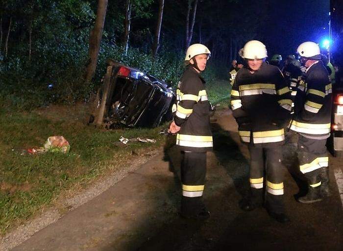 Zwei Feuerwehren waren am Unfallort im Einsatz