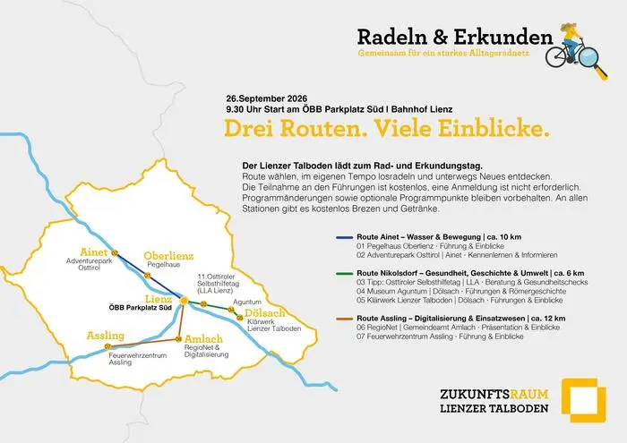 Die Alltagsradwege und Routen im Überblick