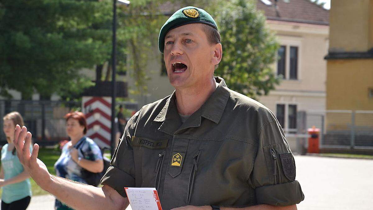 Kasernenkommandant Bernhard Köffel traf die Entscheidung zur Absage des Garnisonsfests in Straß