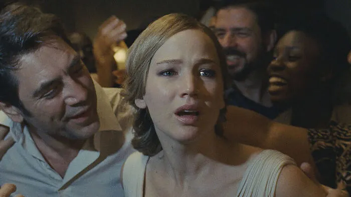 Javier Bardem und Jennifer Lawrence in "Mother"