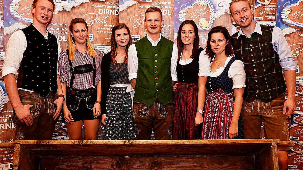 Martin Glabischnig, Denise Plattner, Johanna Egarter, Johannes Tesch, AnnaSophia und Maria Burgstaller, Peter Glabischnig 