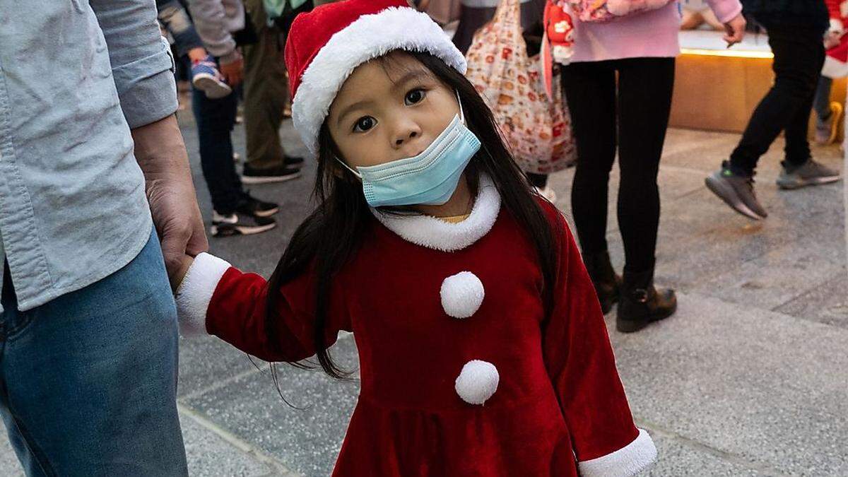 Weihnachtsoutfit in Hongkongs Ausgehviertel Tsim Sha Tsui