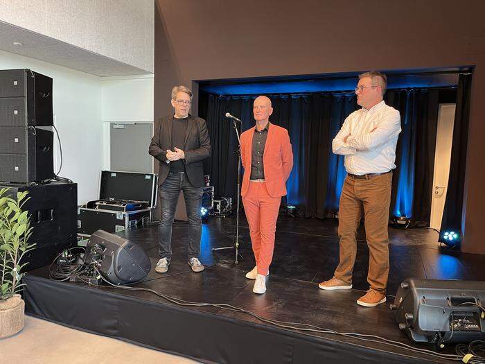 Johann Fauster, Johann Koller und Peter Wendler (v. l. n. r.) führen gemeinsam die Schallplatten-Produktion "Austrovinyl"