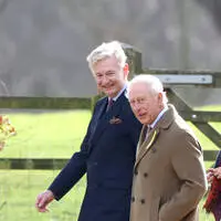 Sir Clive Alderton mit König Charles