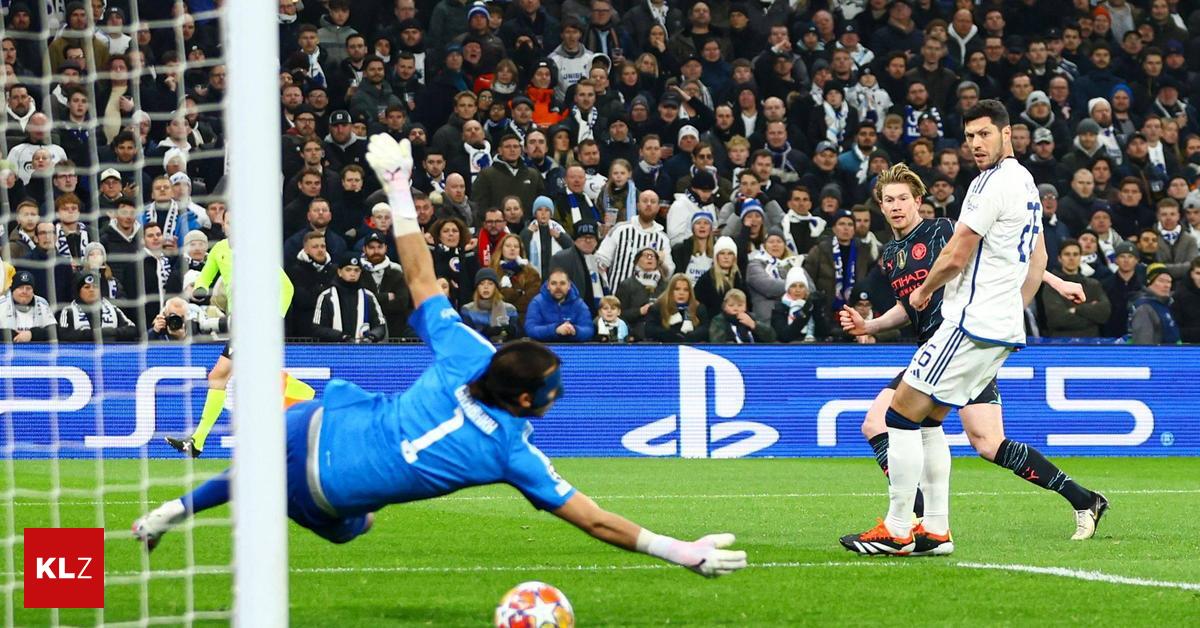 League Round of 16 |  Manchester City clearly wins in Copenhagen, and Real Madrid narrowly wins in Leipzig