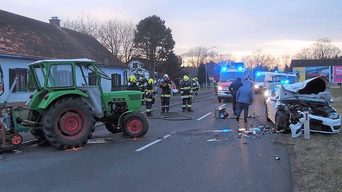 Die Unfallstelle am Stadtrand von Bad Radkersburg