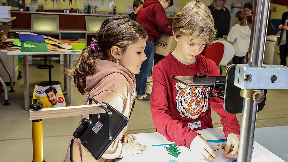 Im Workshop lernen die Kinder ihren eigenen Trickfilm zu produzieren