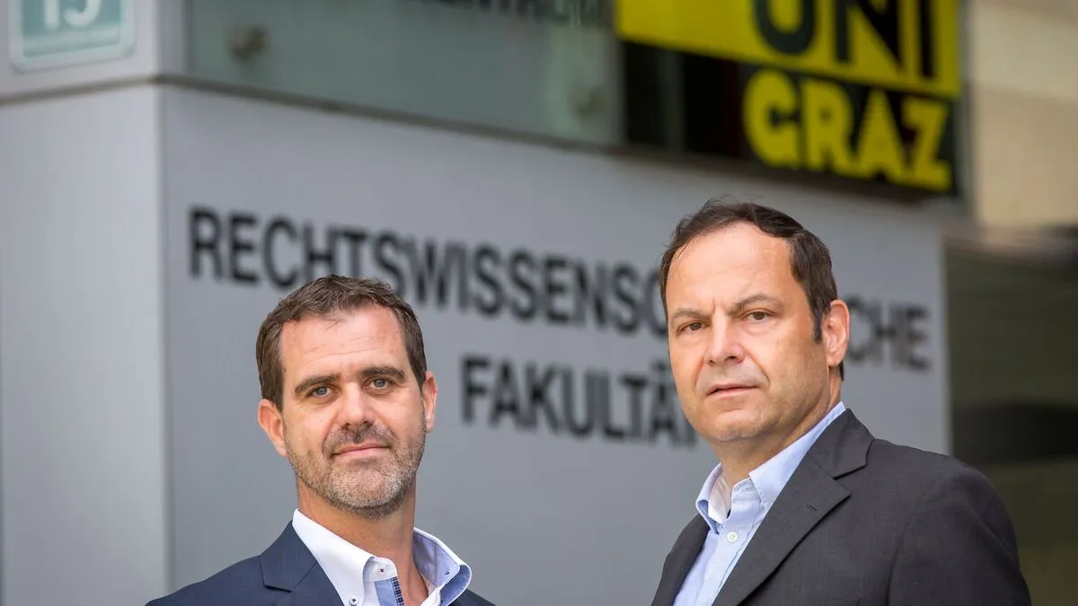 Bernd Stockinger (Citycom) und Christian Marzluf (Uni Graz)