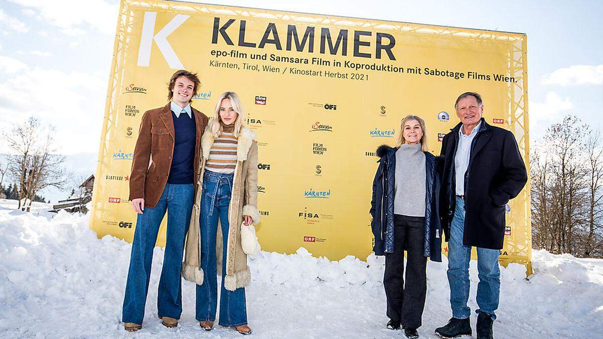 Eva und Franz Klammer werden im Film von Julian Waldner und Valerie Huber gespielt