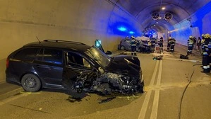 Im Himmelreichtunnel kam es zur Frontalkollission