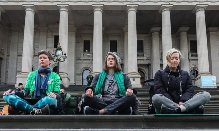 Protest in Melbourne